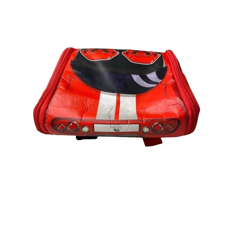 ZipBin Race Car Play Mat Storage Bag Kids Toy Organizer Red Carry Case Boys